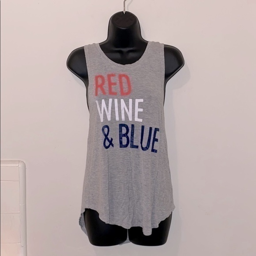 Women’s Red, Wine, and Blue Tank Top